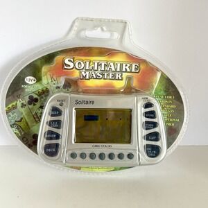 Solitaire‎ Master Handheld Electronic Card Game Vegas Standard Timer Sealed New